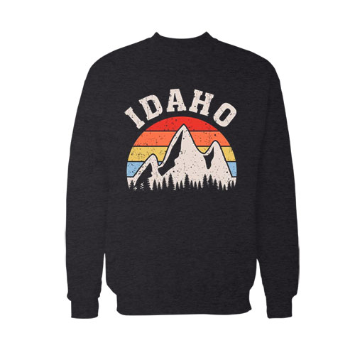 Idaho Mountain Sweatshirt For Unisex