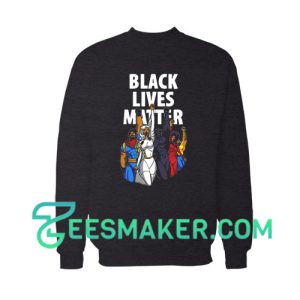 Dark Superheroes Sweatshirt Black Lives Matter Size S - 3XL