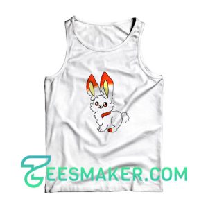 Scorbunny Rabbit Tank Top Pokemon Go Size S - 2XL