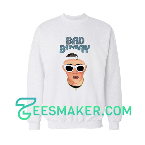 Bad Bunny Draw Graphic Sweatshirt American Rapper Size S - 3XL