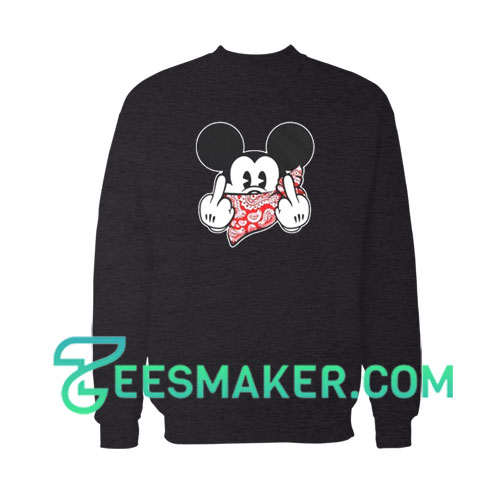 Mickey Mouse Thug Life Gangster Sweatshirt Disney Company