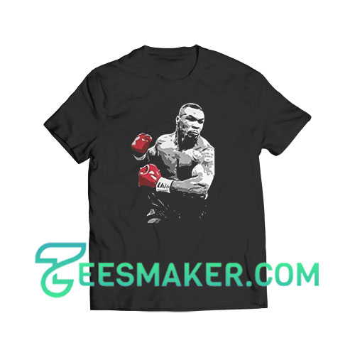 Mike Tyson Vintage Painting T-Shirt American Former Professional Boxer
