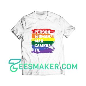 Person Woman Man T-Shirt Camera Tv Size S - 3XL