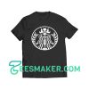 Skeleton Coffee Lover T-Shirt Halloween Day Size S - 3XL