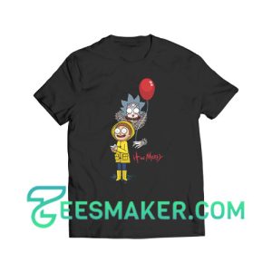 IT Movie and Rick Morty T-Shirt For Unisex