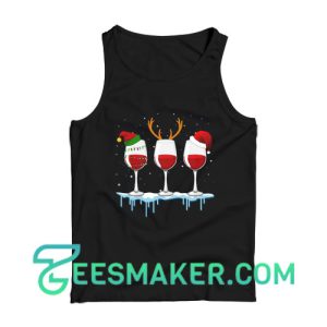 Just A Girl Who Loves Wine At Christmas Tank Top For Unisex