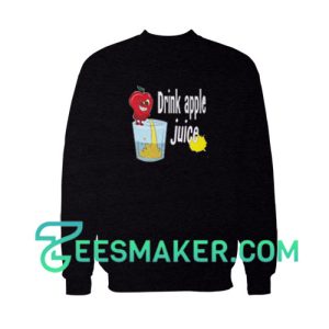Drink-Apple-Juice-Sweatshirt-Black