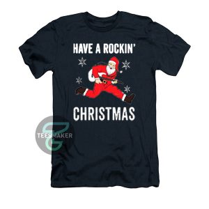 Have-A-Rockin-Christmas-T-Shirt-Black