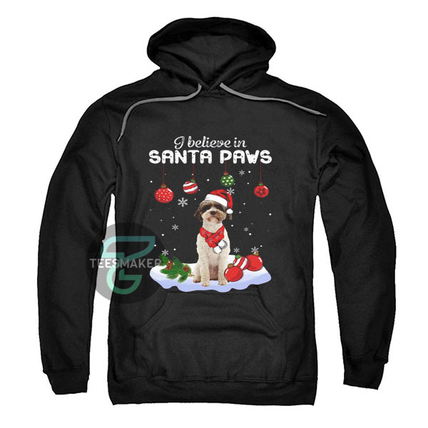 Lagotto-Romagnolo-i-believe-in-Santa-paws-Christmas-Hoodie