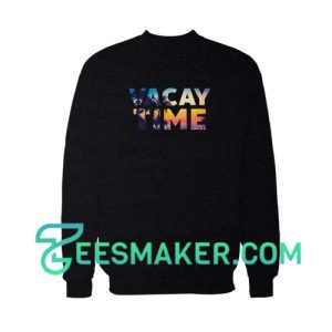 Vacay-Time-Hot-Summer-Sweatshirt-Black
