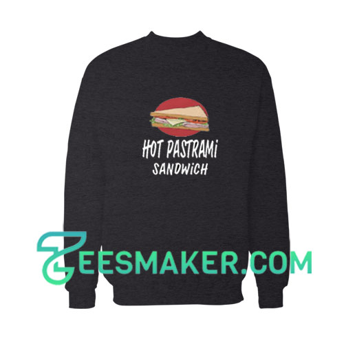 Hot-Pastrami-Sandwich-Sweatshirt-Black